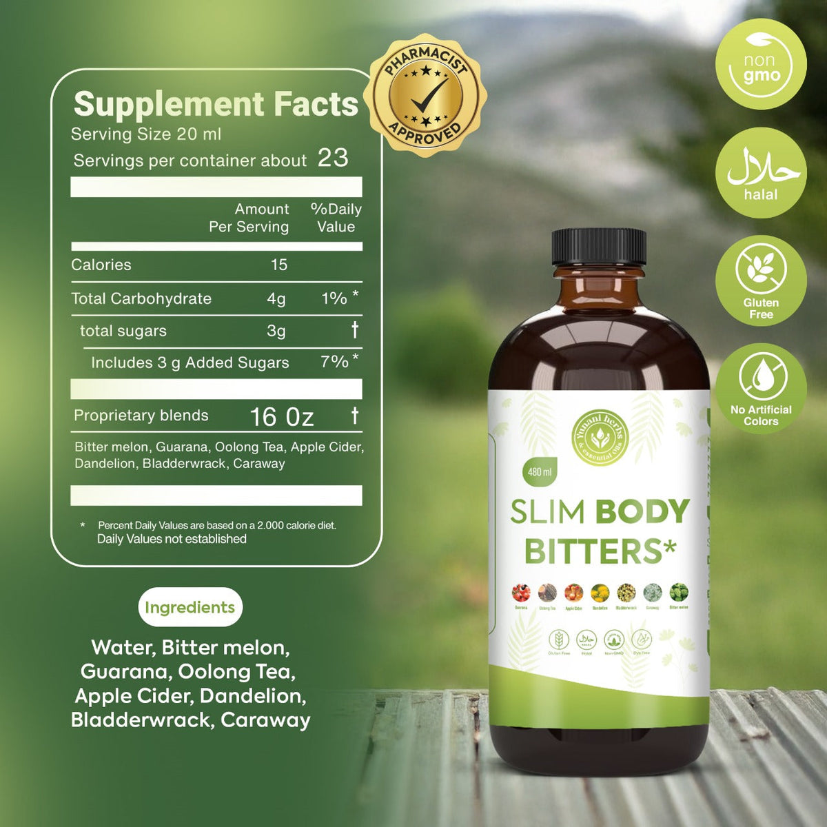Yunani Herbs - Slim Body Bitters Yunani Herbs