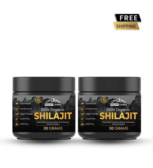 Original Himalayan Shilajit for Men & Women with 85+ Trace Minerals - Health & Wellness -120 Serving- 60g jar