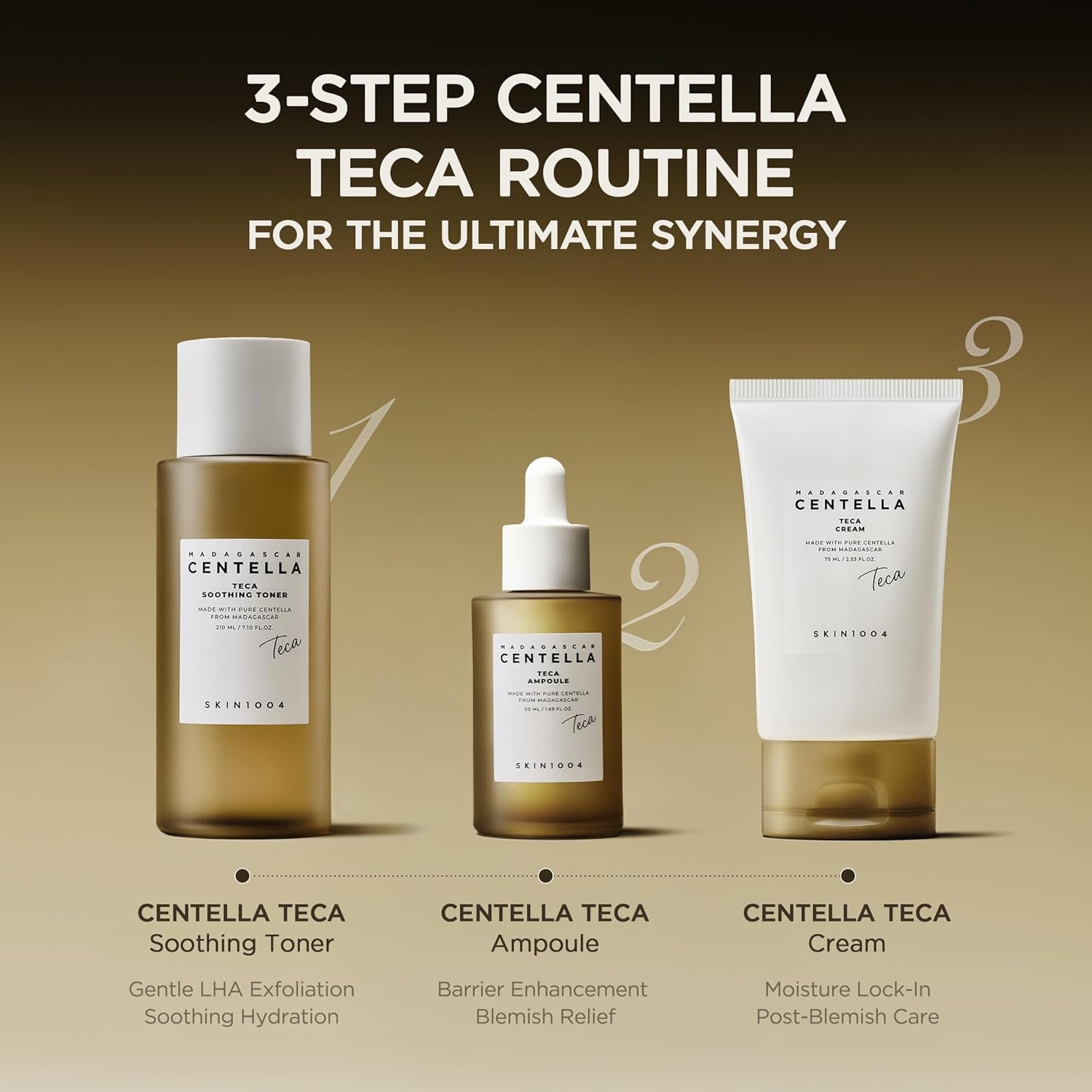 SKIN1004 Madagascar Centella TECA Cream 75ml Hydrating Cica Face Cream for Oil Balance, Skin Barrier Repair & Blemish Care Mount Layers