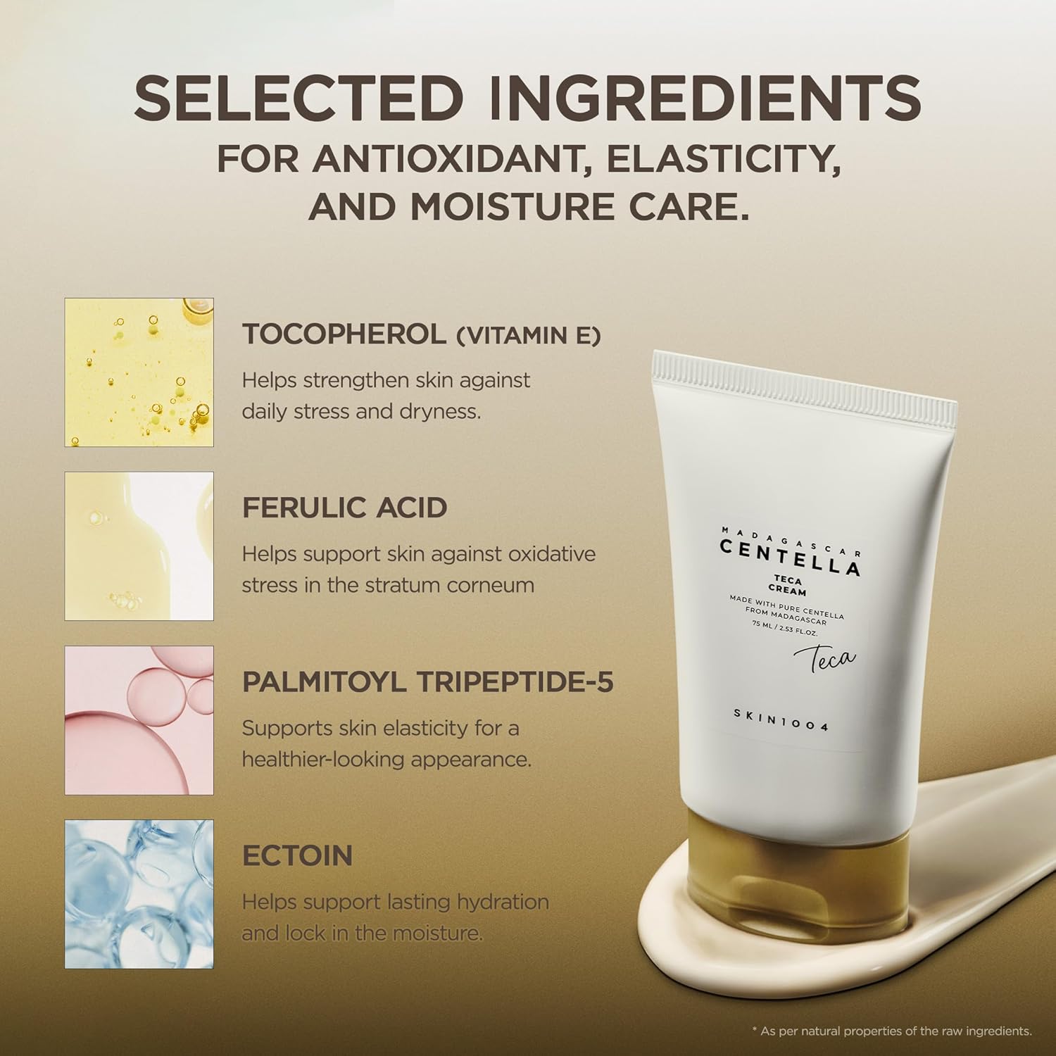 SKIN1004 Madagascar Centella TECA Cream 75ml Hydrating Cica Face Cream for Oil Balance, Skin Barrier Repair & Blemish Care Mount Layers