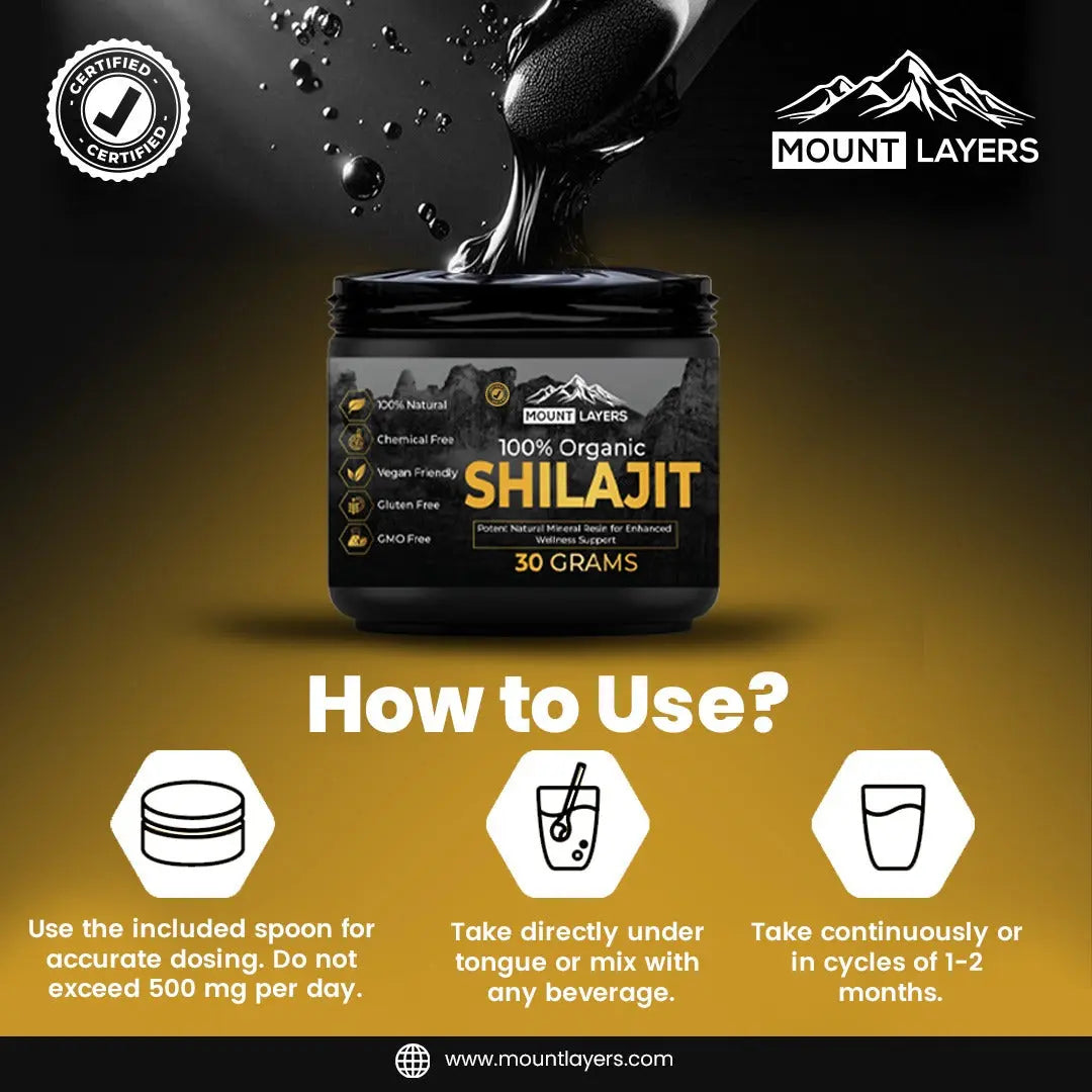 Original Himalayan Shilajit for Men & Women with 85+ Trace Minerals - Health & Wellness - 60 Servings - 30g Jar