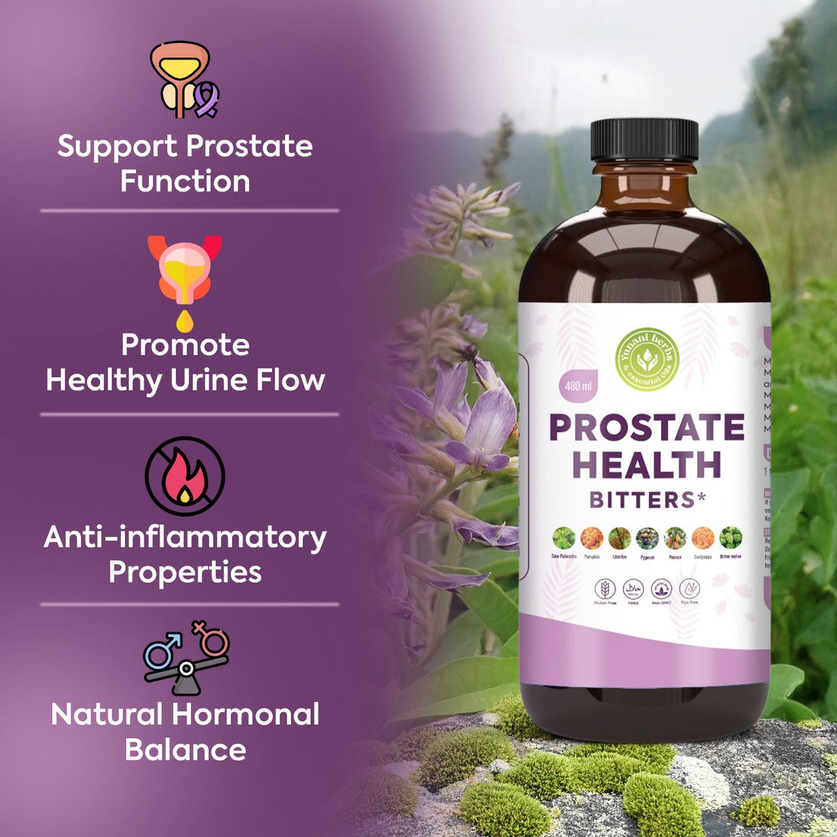 Yunani Herbs - Prostate Health Bitters Yunani Herbs
