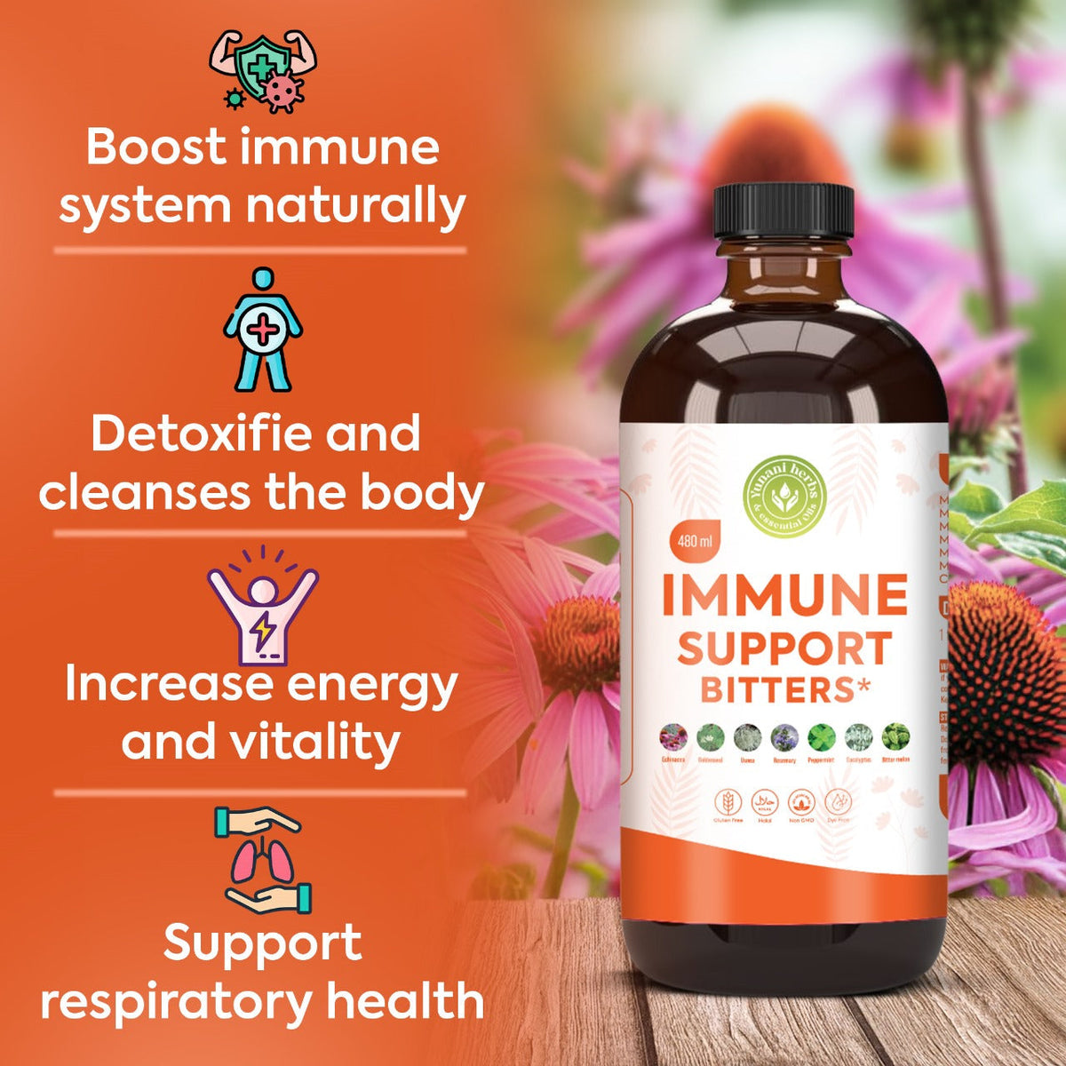 Yunani Herbs - Immune Support Bitters Yunani Herbs