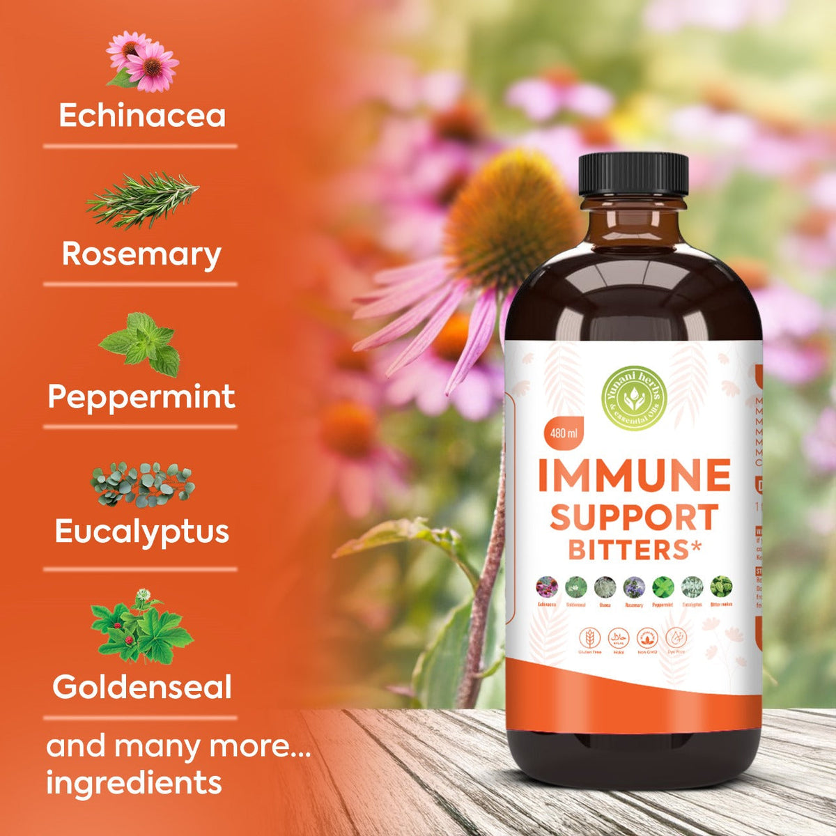 Yunani Herbs - Immune Support Bitters Yunani Herbs