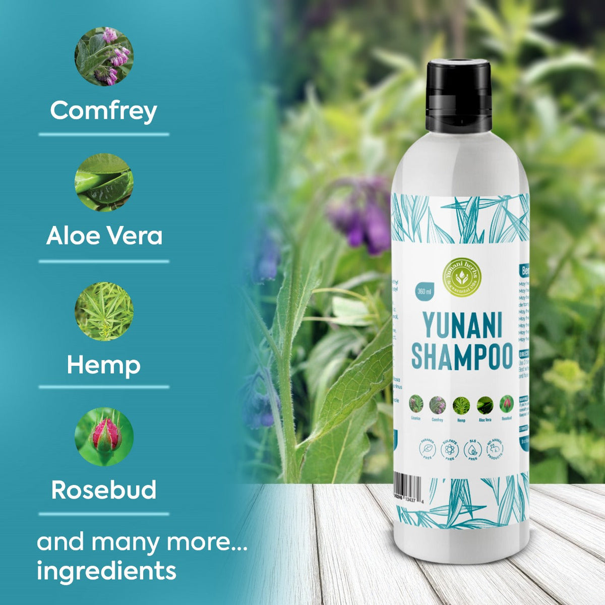 Yunani Shampoo Complete Herbal Solution Yunani Herbs