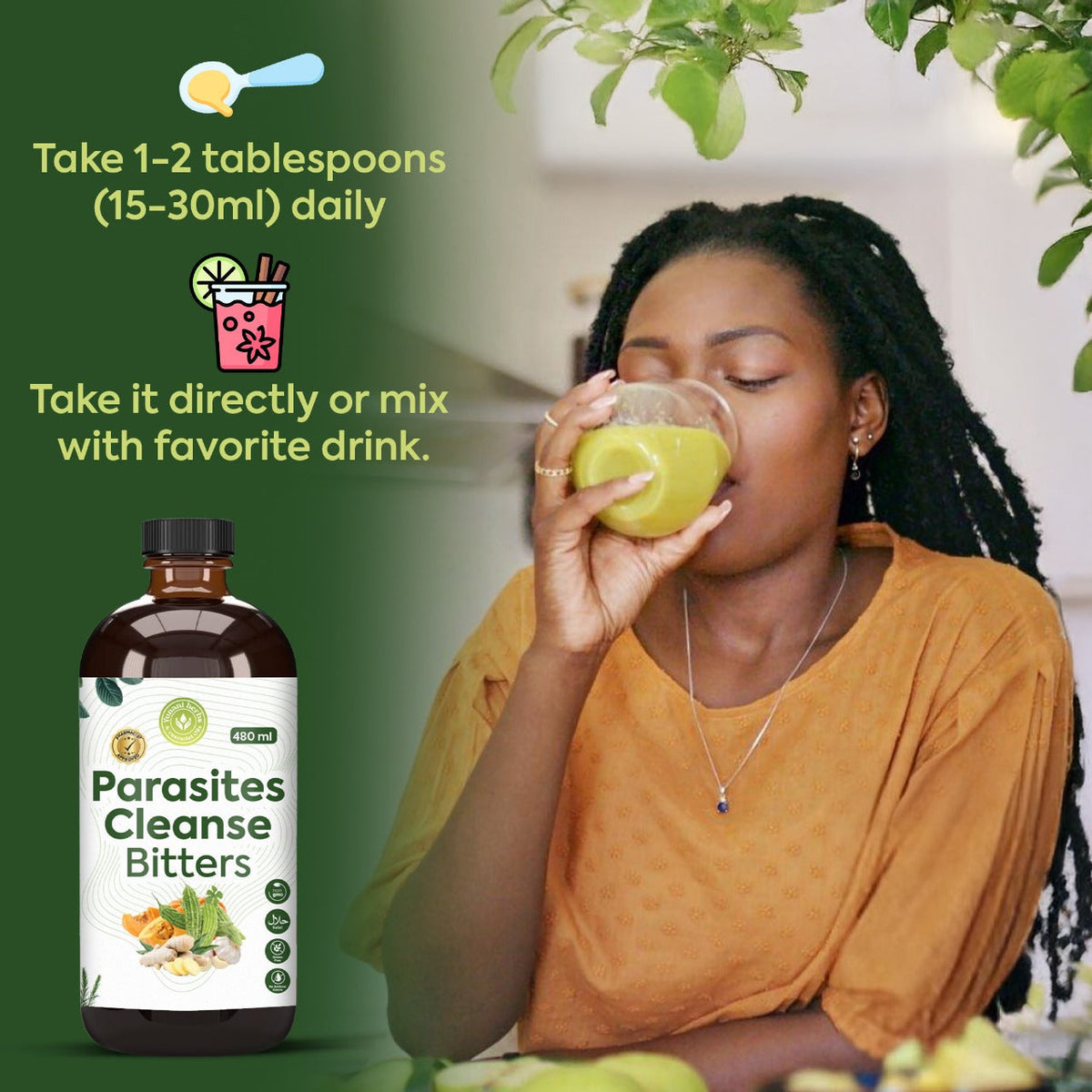 Parasite Cleanse Bitters 480 mls Yunani Herbs