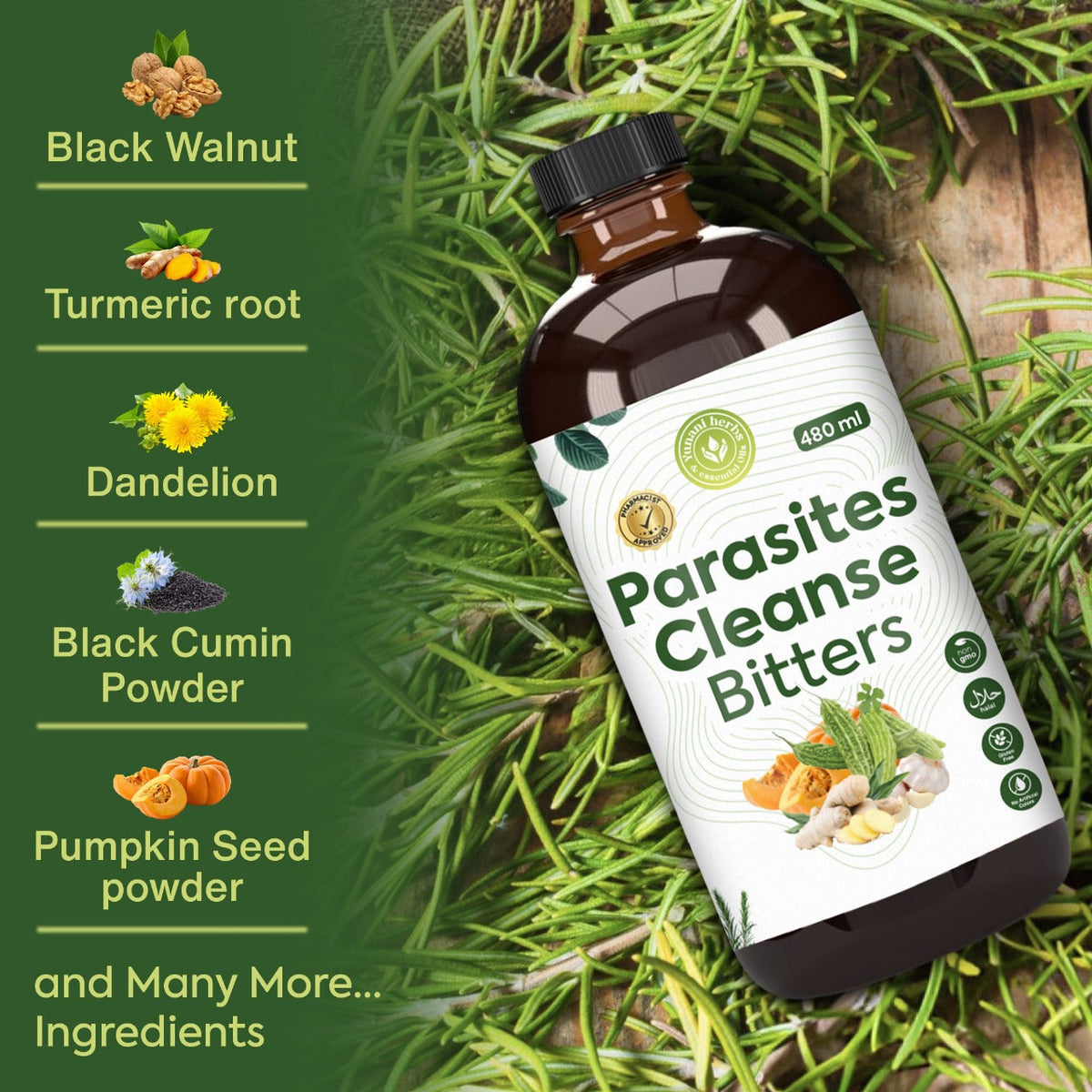 Parasite Cleanse Bitters 480 mls Yunani Herbs