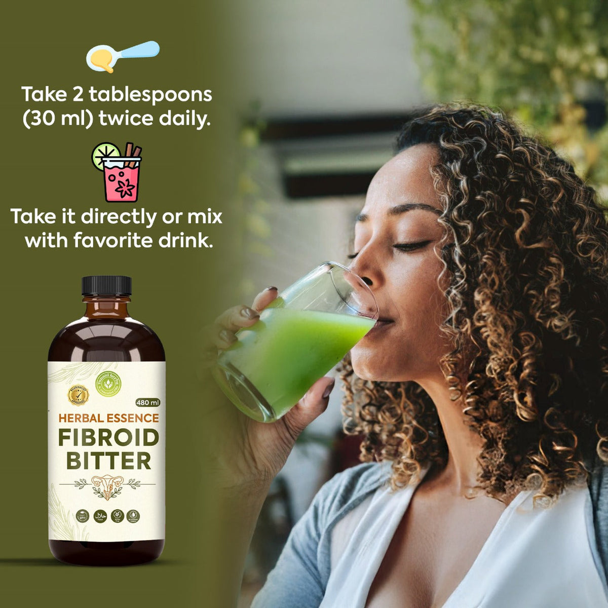 Fibroid Bitters 480 mls Yunani Herbs