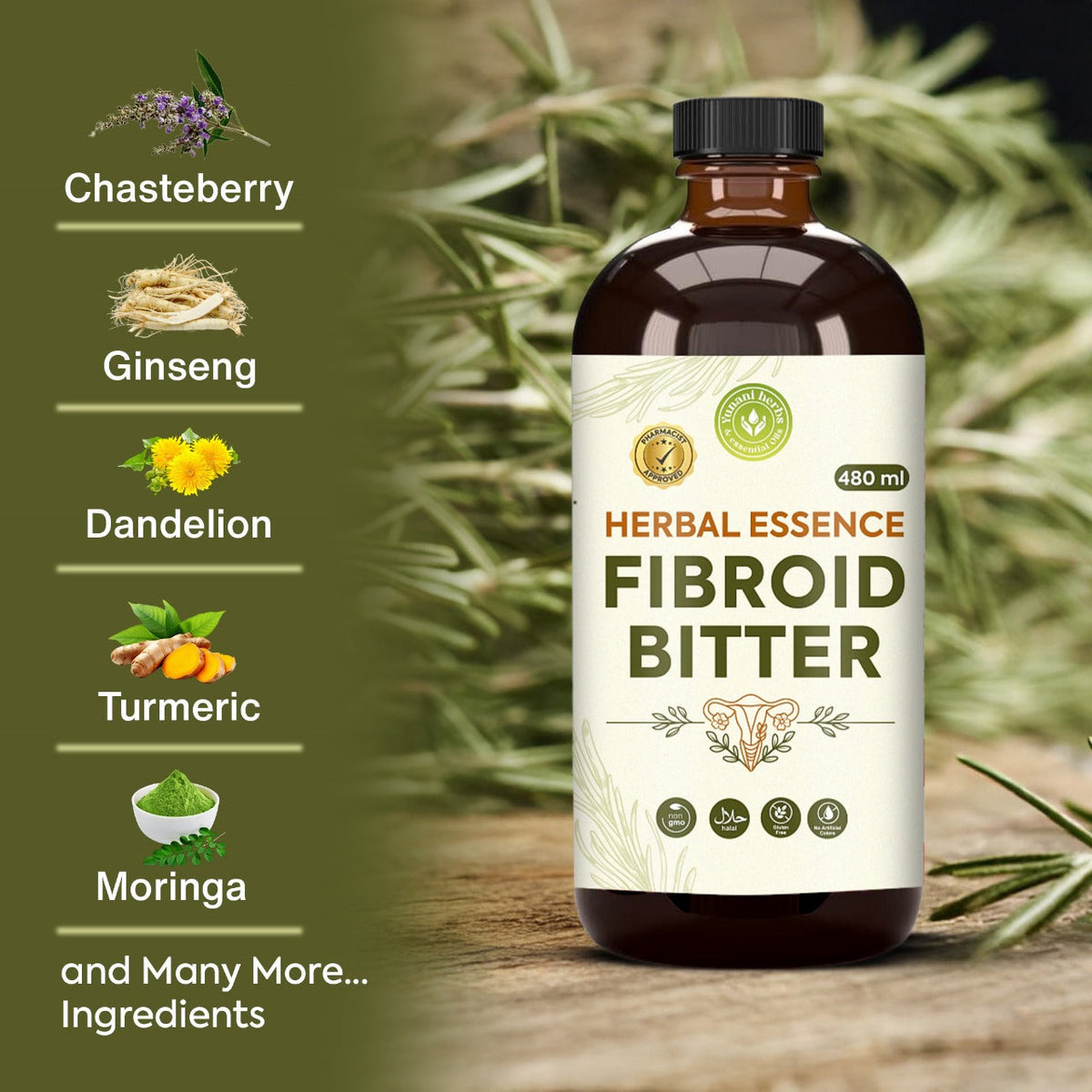 Fibroid Bitters 480 mls Yunani Herbs